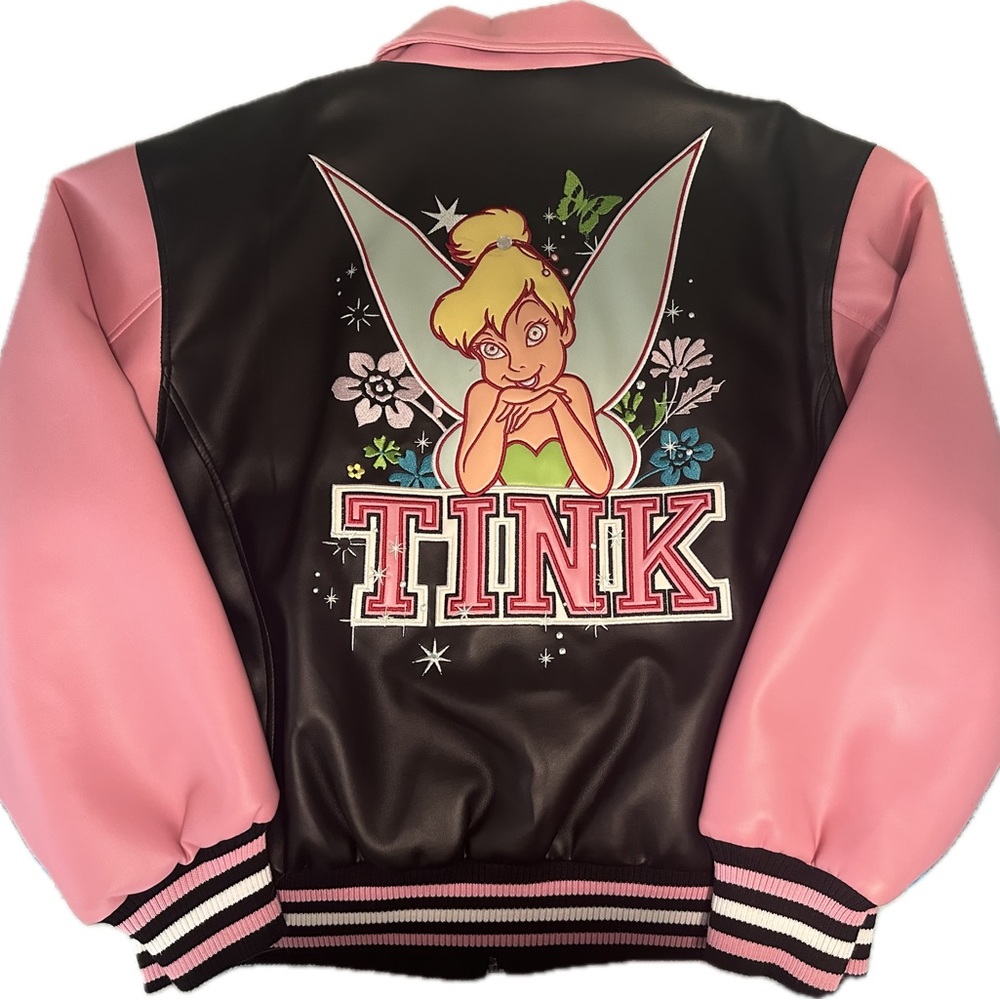 Vintage Disney Tinker Bell Varsity Jacket Women’s XL
